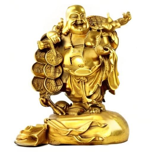 Fengshui Buddha Statues for Lucky & Happiness (Large)