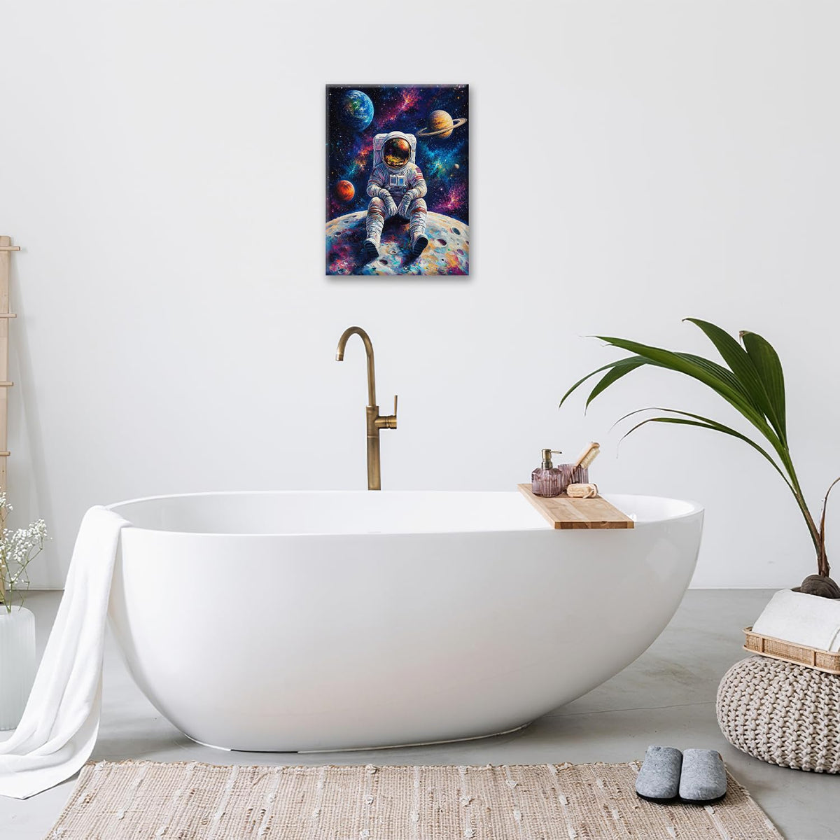 Astronaut Wall Art (Astronaut 1 / 20L" x 16W")
