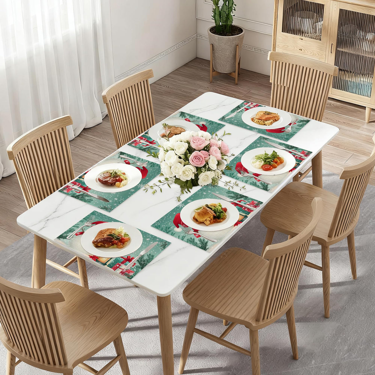 Christmas Snowman Placemats Set of 6 (Christmas Snowman)