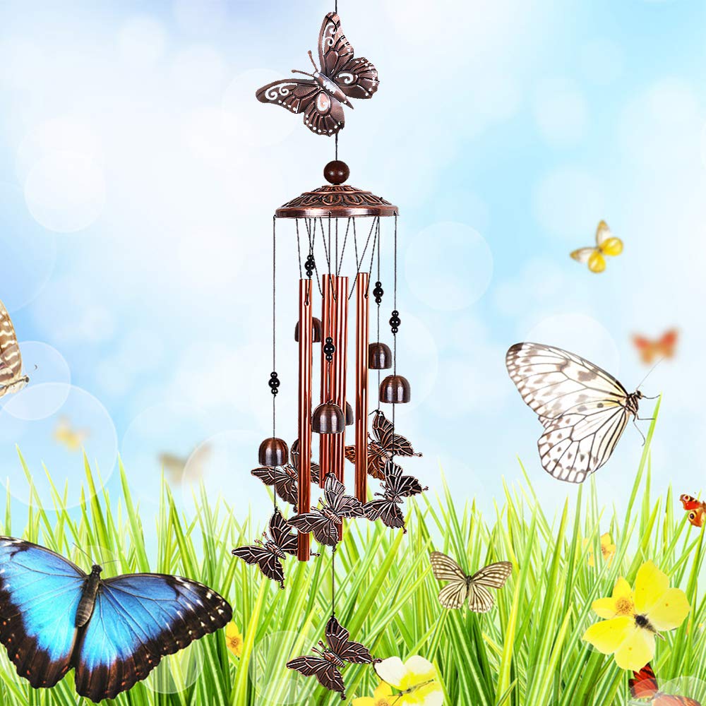 Butterfly Wind Chimes Outdoor Decor