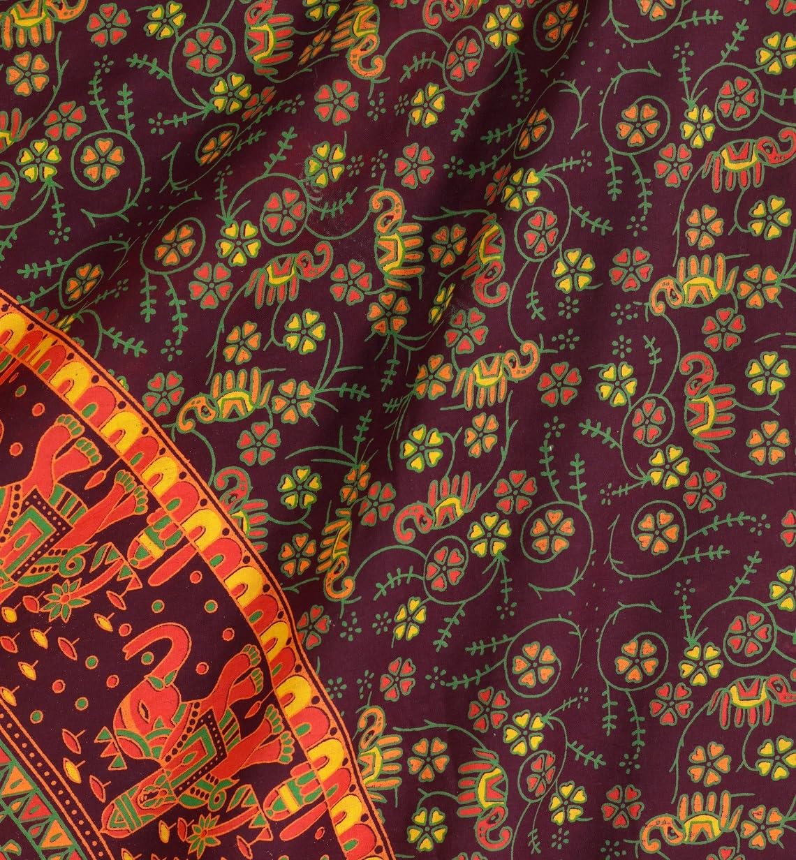 Mandala Wall Tapestry (88"L x 81"W / Mehrun Yellow)