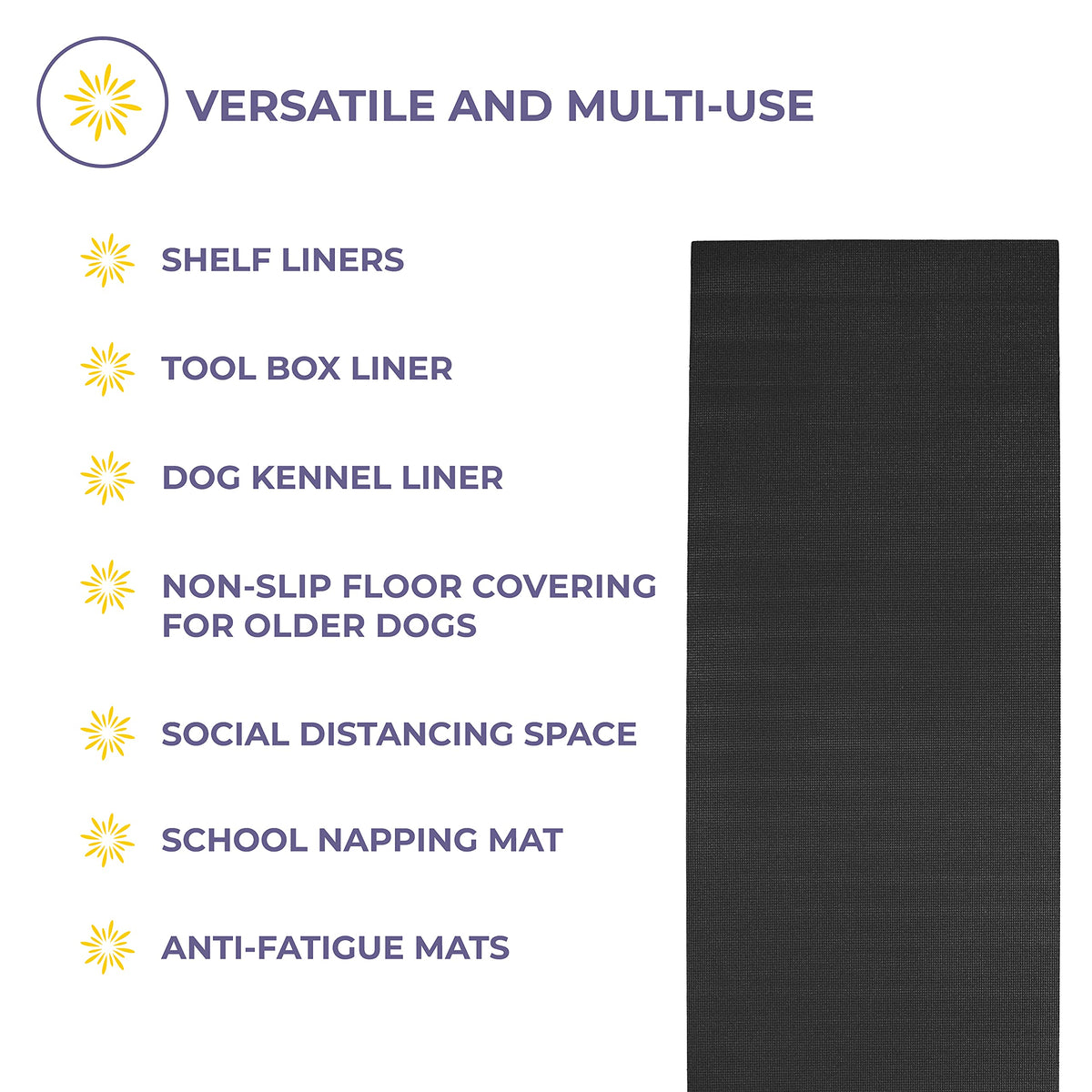 Voyage 5mm Thick Yoga Mat Roll (Black)