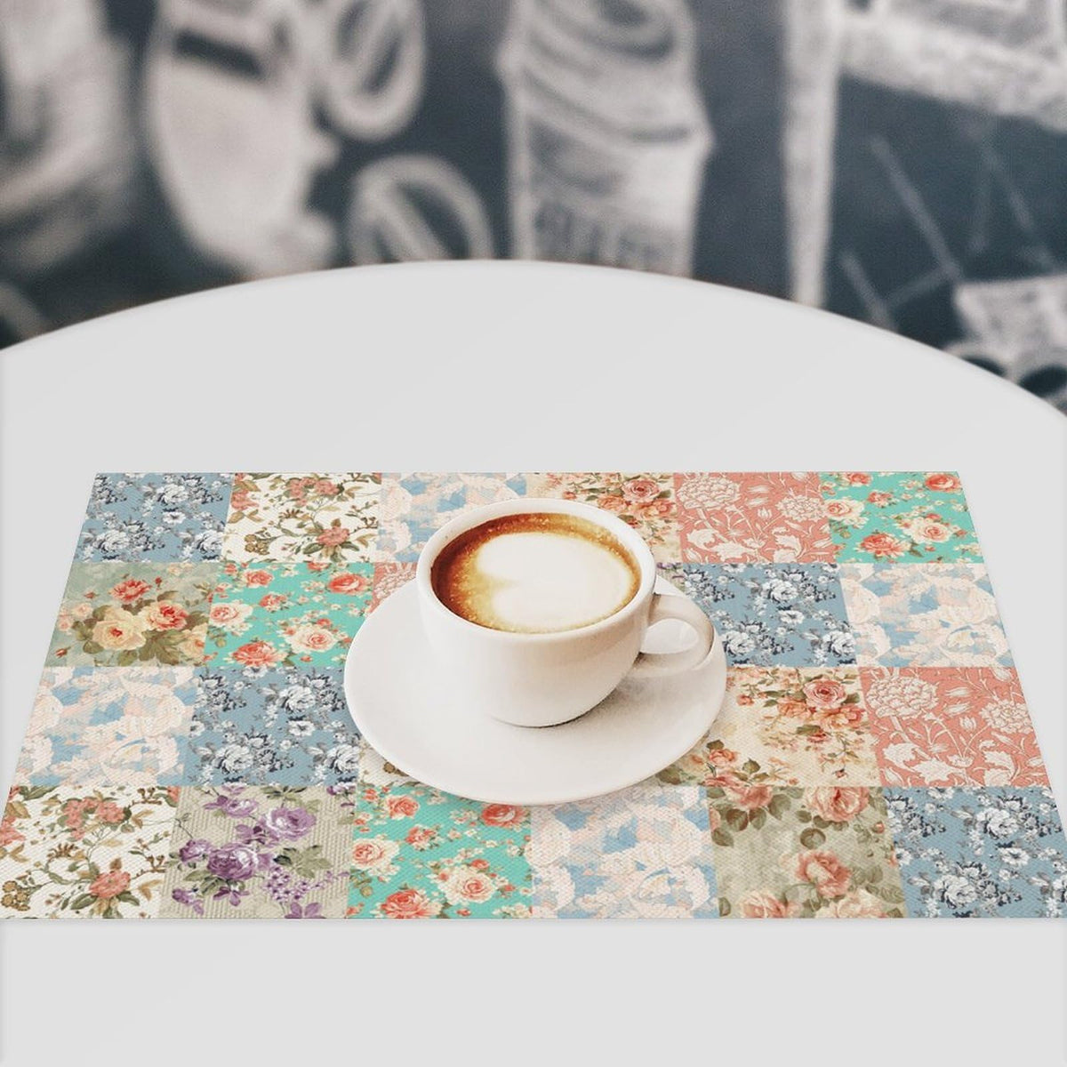 Patchwork Floral Placemat Set of 4 (Patchwork-9 / 4pcs)