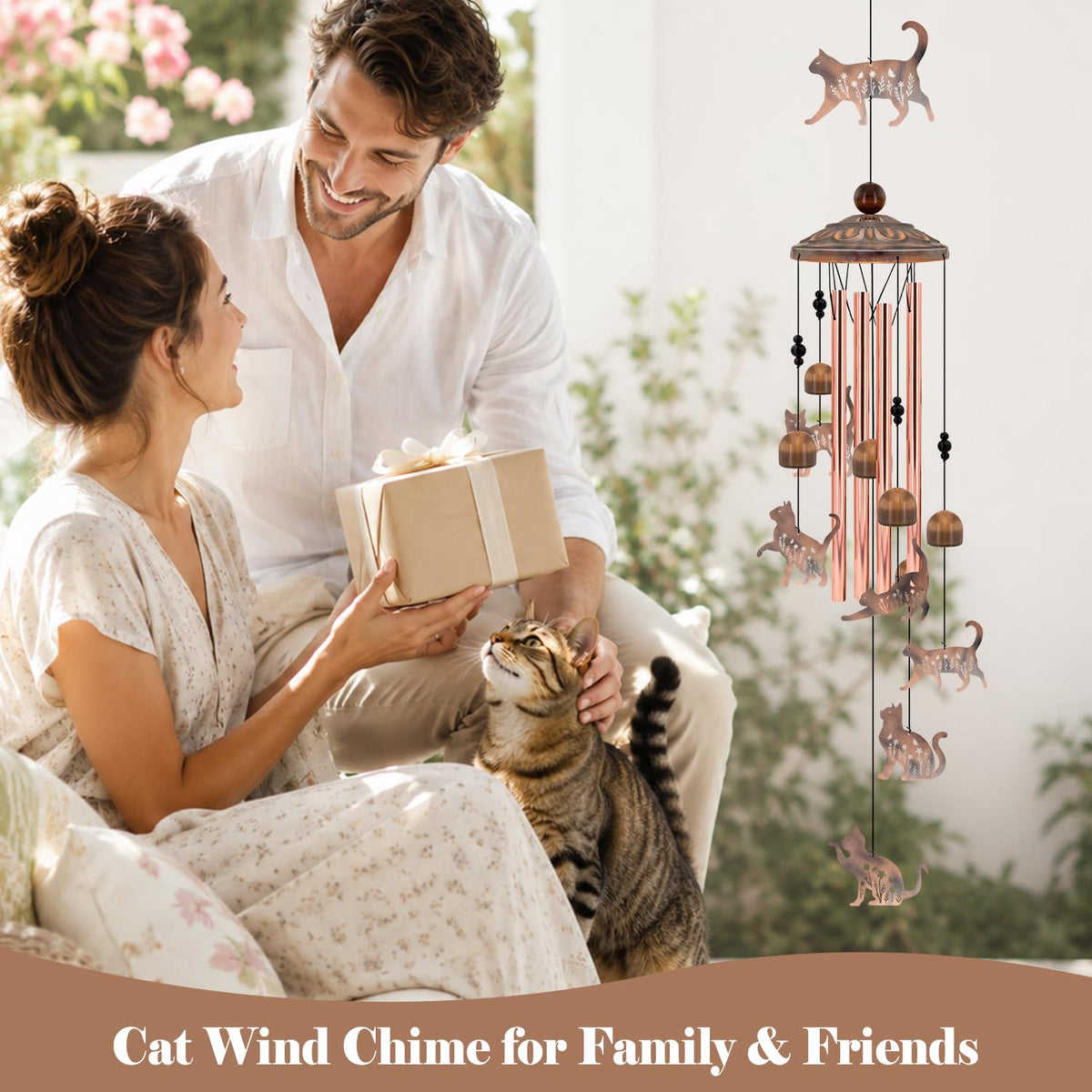 35" Cat Wind Chimes (35"Cat)