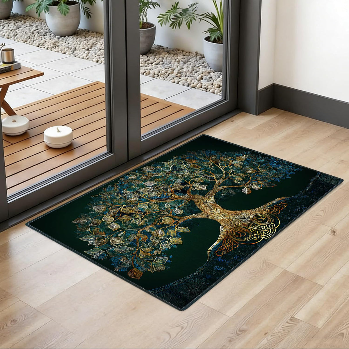 2x3FT Area Rug Tree of Life Celtic Indoor Outdoor Entryway Rug (#90- / 2' x 3' (Rectangular))