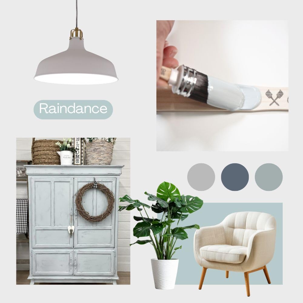 RAINDANCE Chalk Paint Based for Furniture DIY (Raindance / 16 Fl Oz (Pack of 1))
