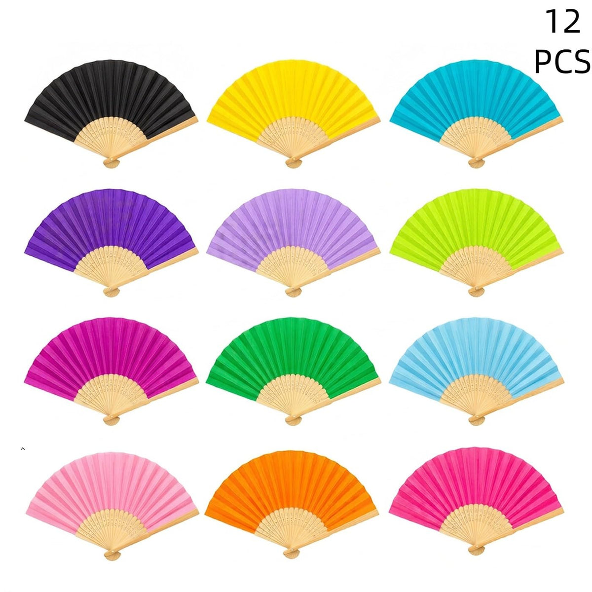 Paper Hand Fans (Multi Color)