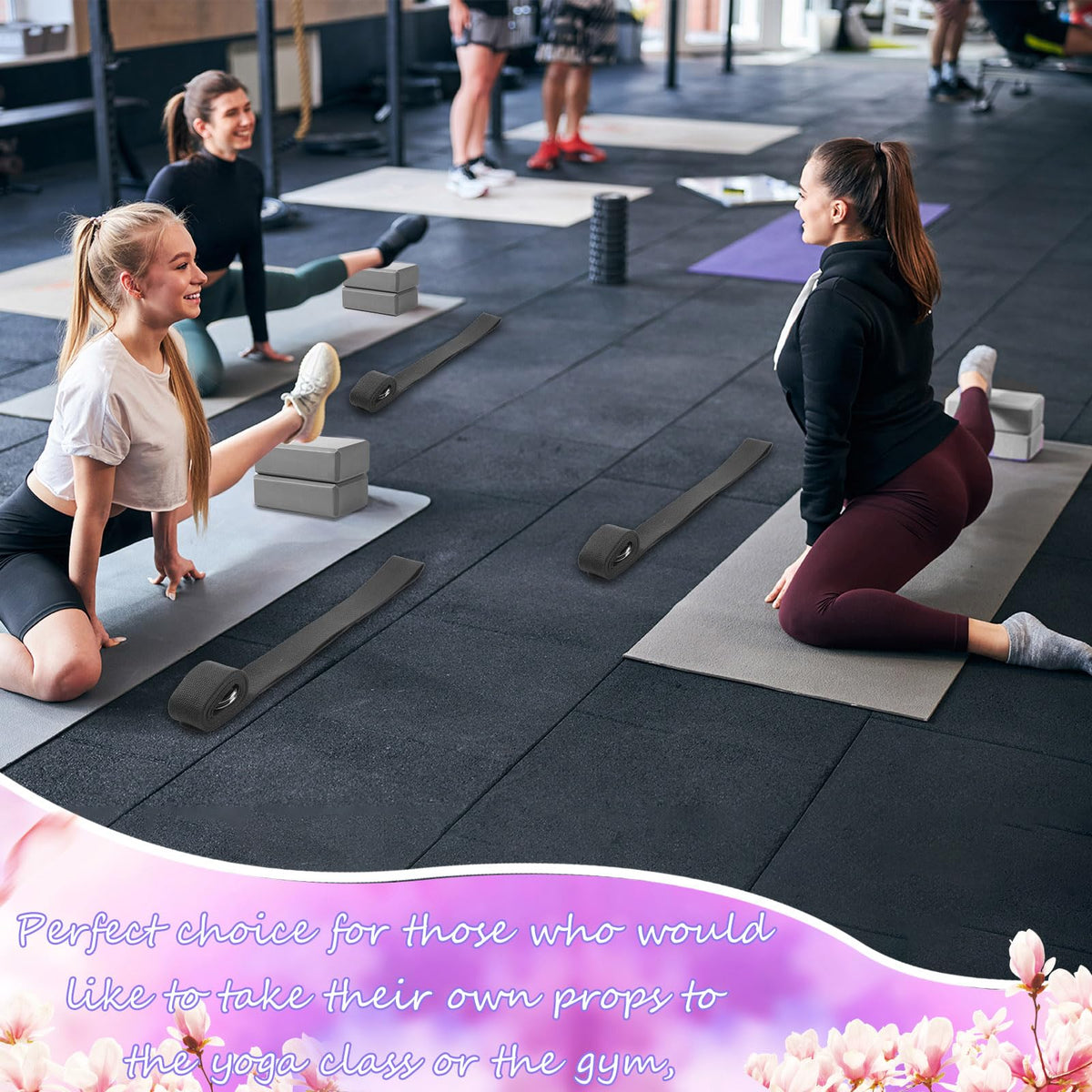 15 Pack Yoga Blocks and Straps Set for Stretching