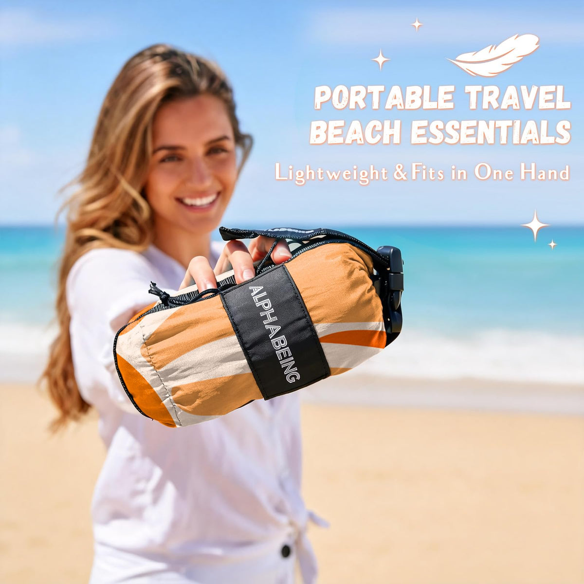 Beach Blanket Waterproof Sandproof (Sun / 120“×108”)
