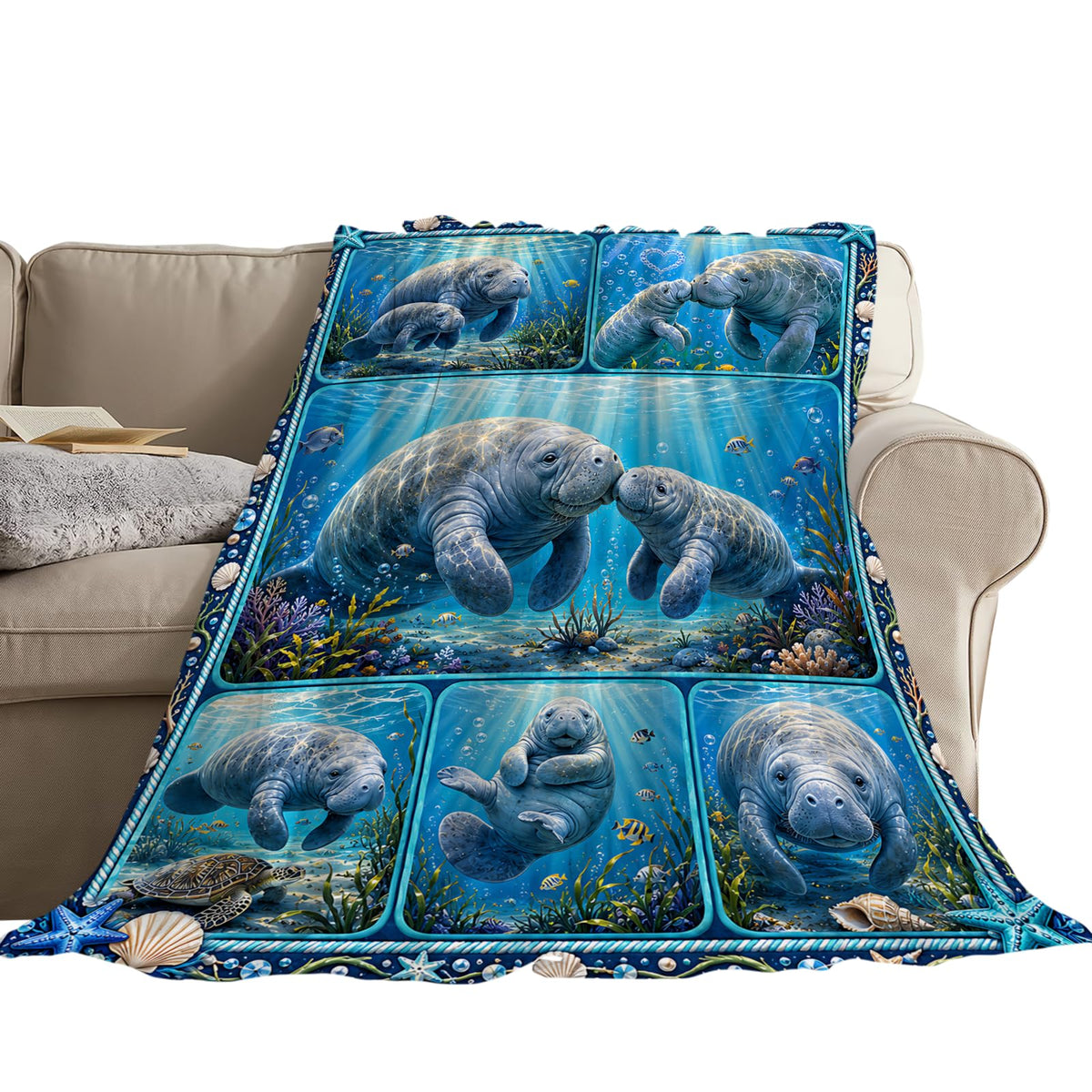 Manatee Blanket (50"x60" / Manatee)