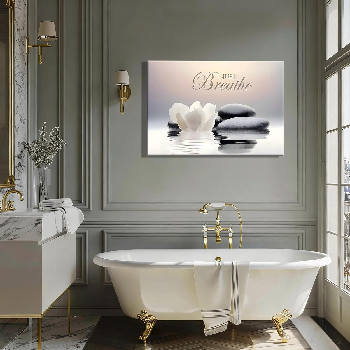 Framed Canvas Wall Art (Pictures4 / 24"L x 16"W)