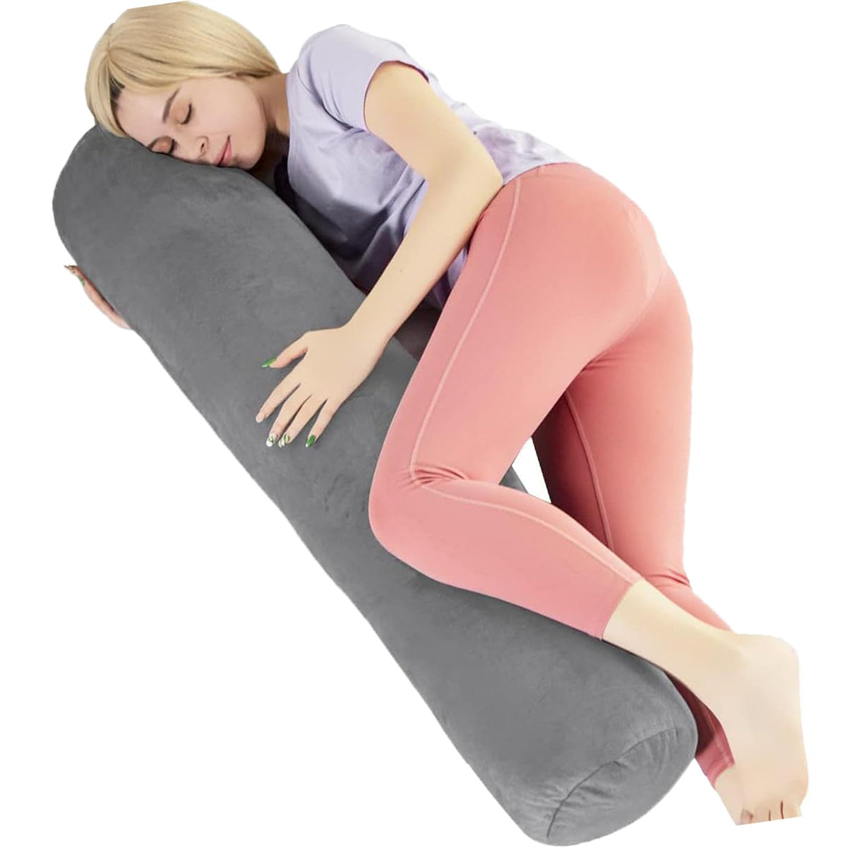 Body Pillow for Adults (Grey / 60 inch)