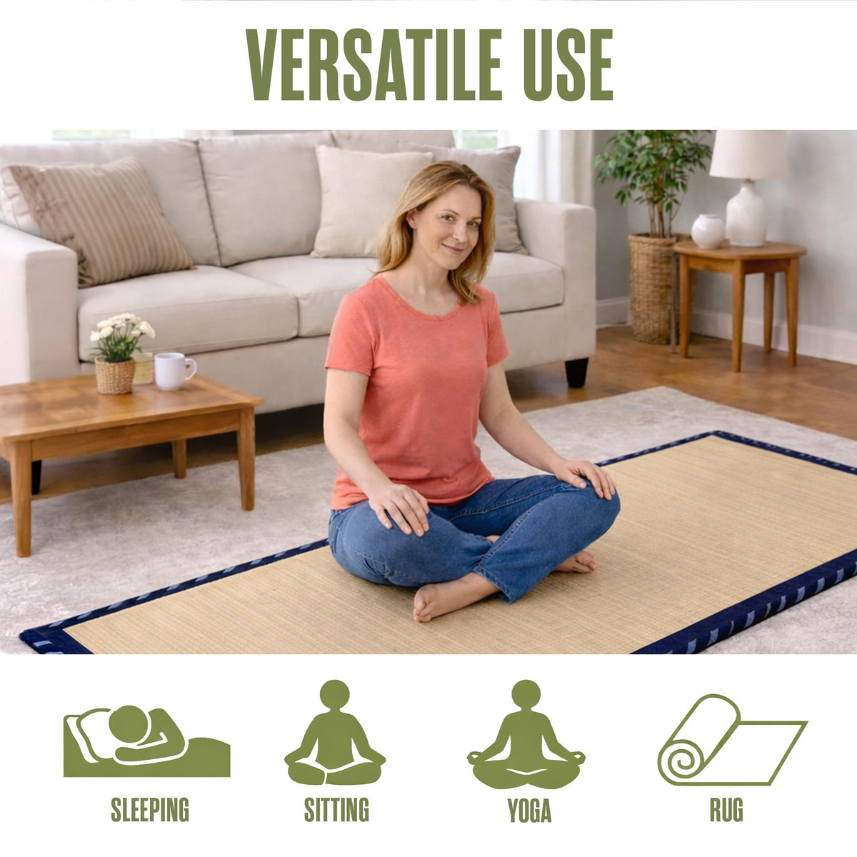 Tatami Mat Tatami Mattress (Twin Roll Up)