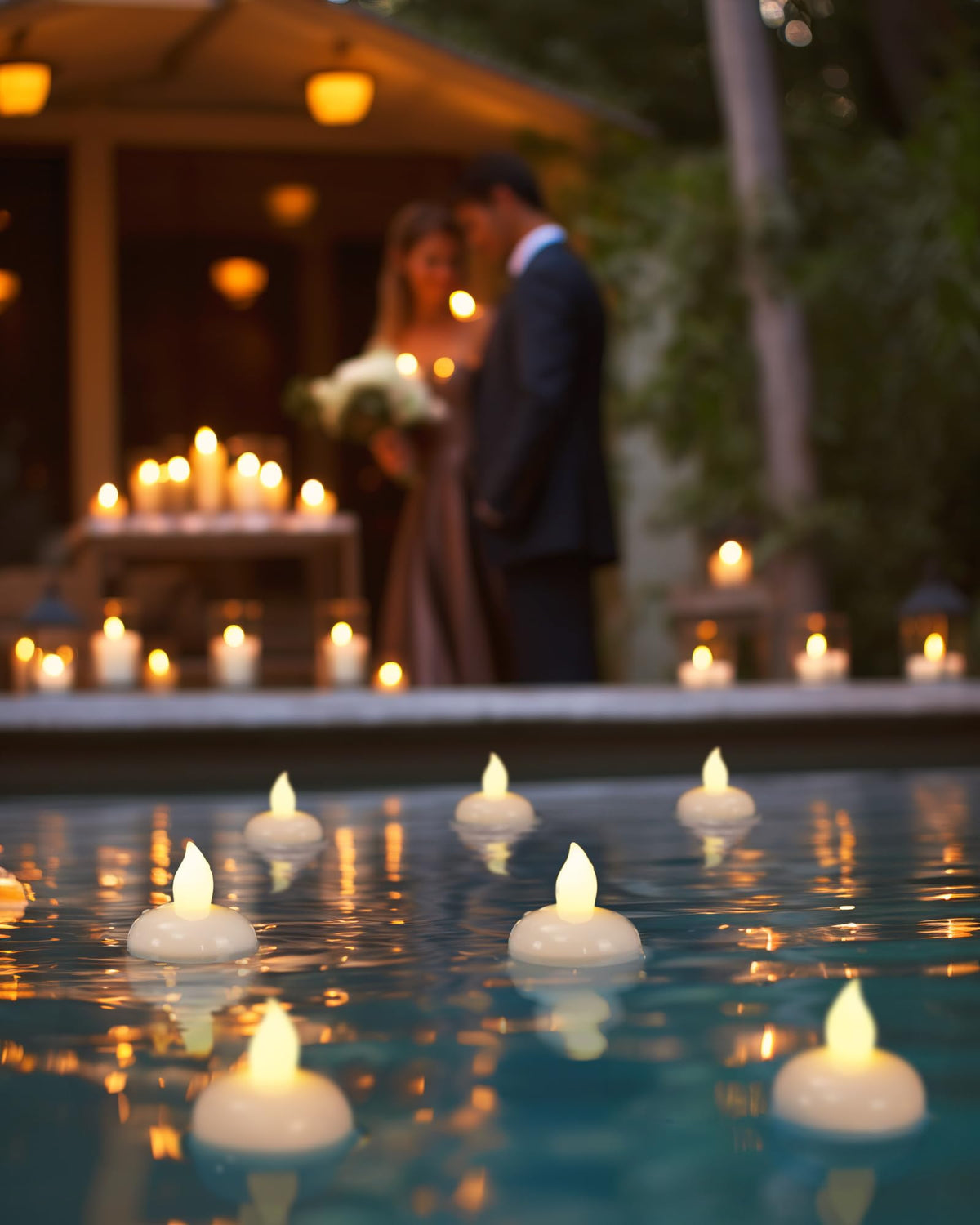 Flameless Floating Candles (Warm White (24Pack))