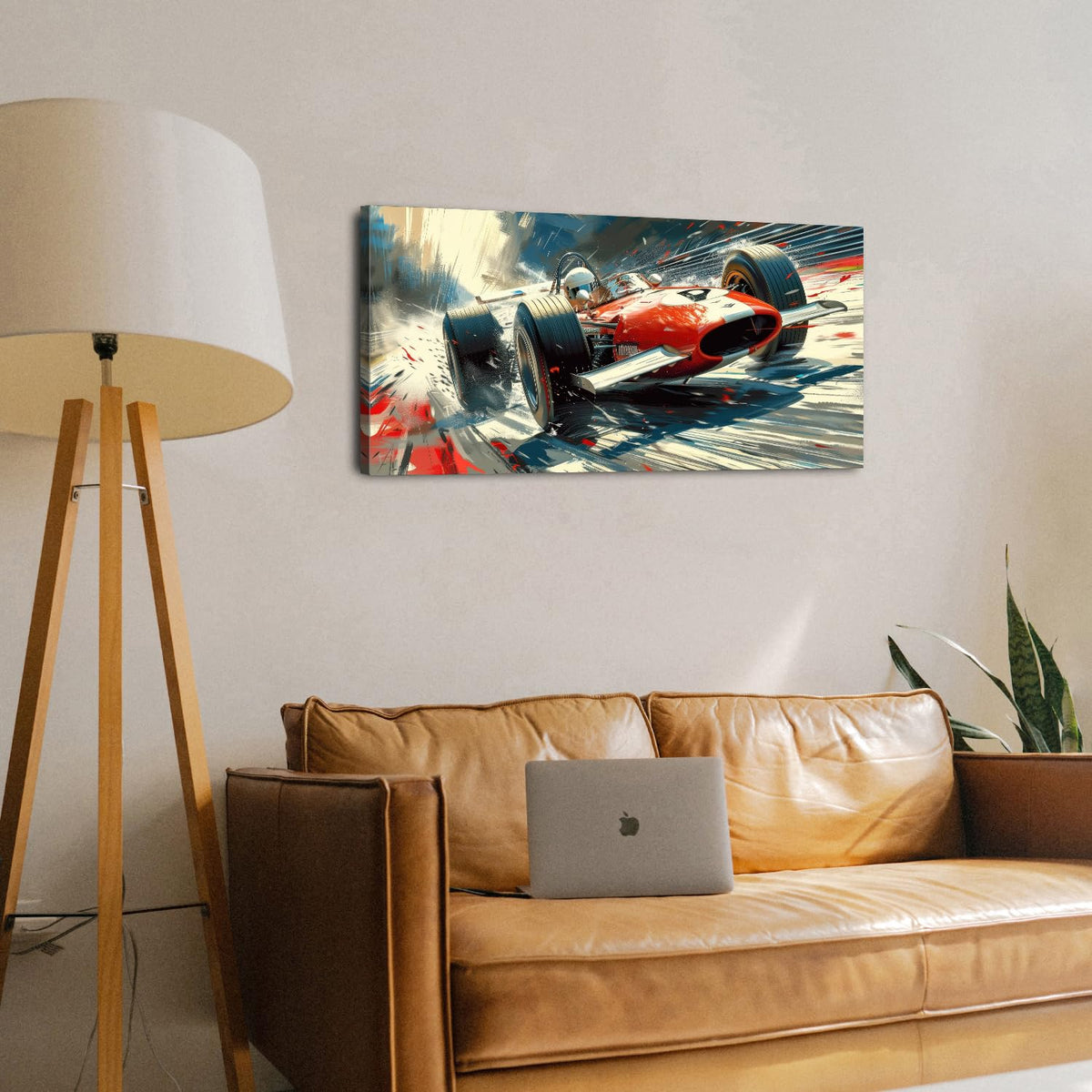 Large Abstract Car Posters F1 Wall Art Vintage Formula 1 Racing Canvas Prints for Boys Room Wall Decor Retro Racing Cars Painting Artwork for Living Room Bedroom Office Man Cave Home Decoration 20x40" (40"L x 20"W / Vintage F1)