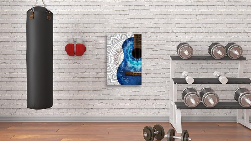Retro Guitar Photo Print (24"L x 16"W / Frame-10)