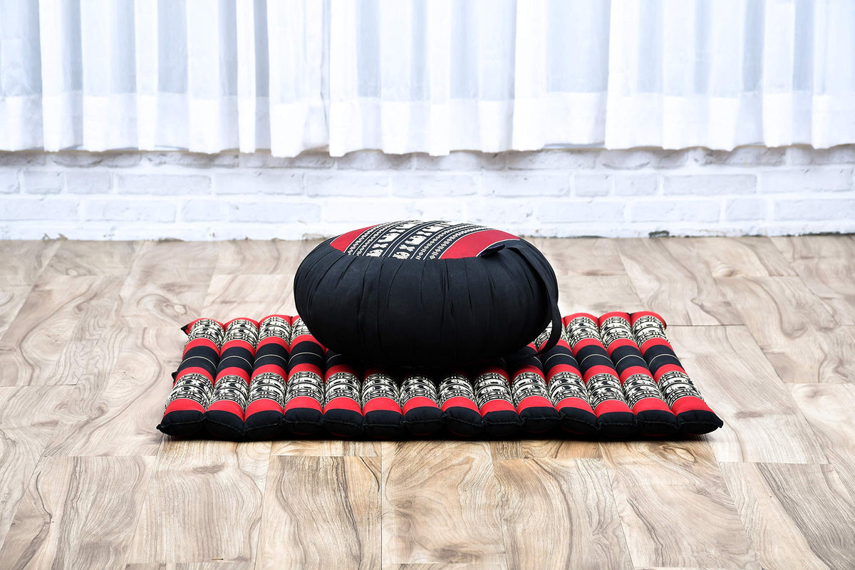 Meditation Cushion Set (Sf13 - Red, Black)