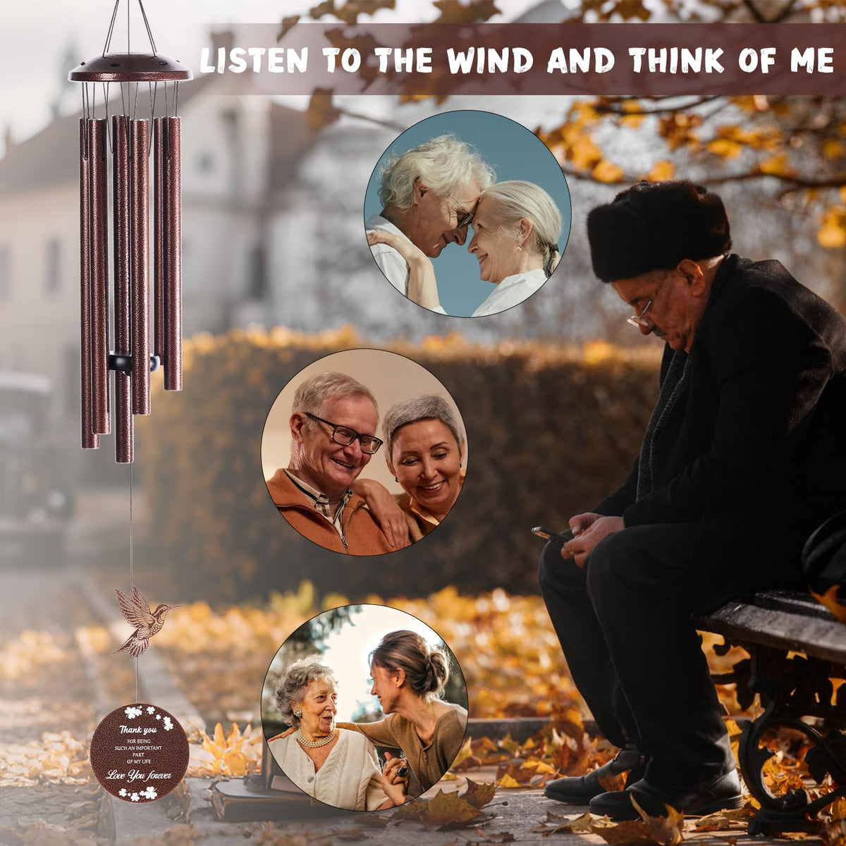 Outdoor Wind Chimes (Brown)