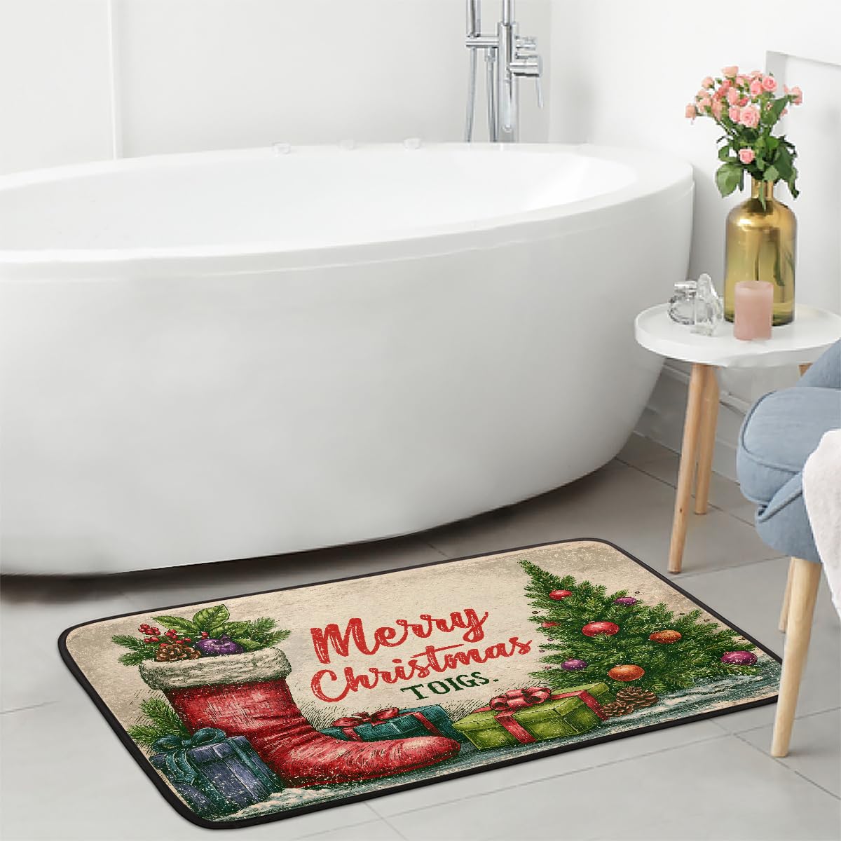 Christmas Kitchen Rug Non (B:d-30)
