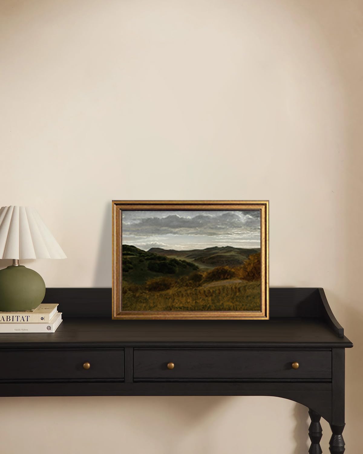 Gold Framed Wall Art (Mountain Landscape / 16"L x 12"W)