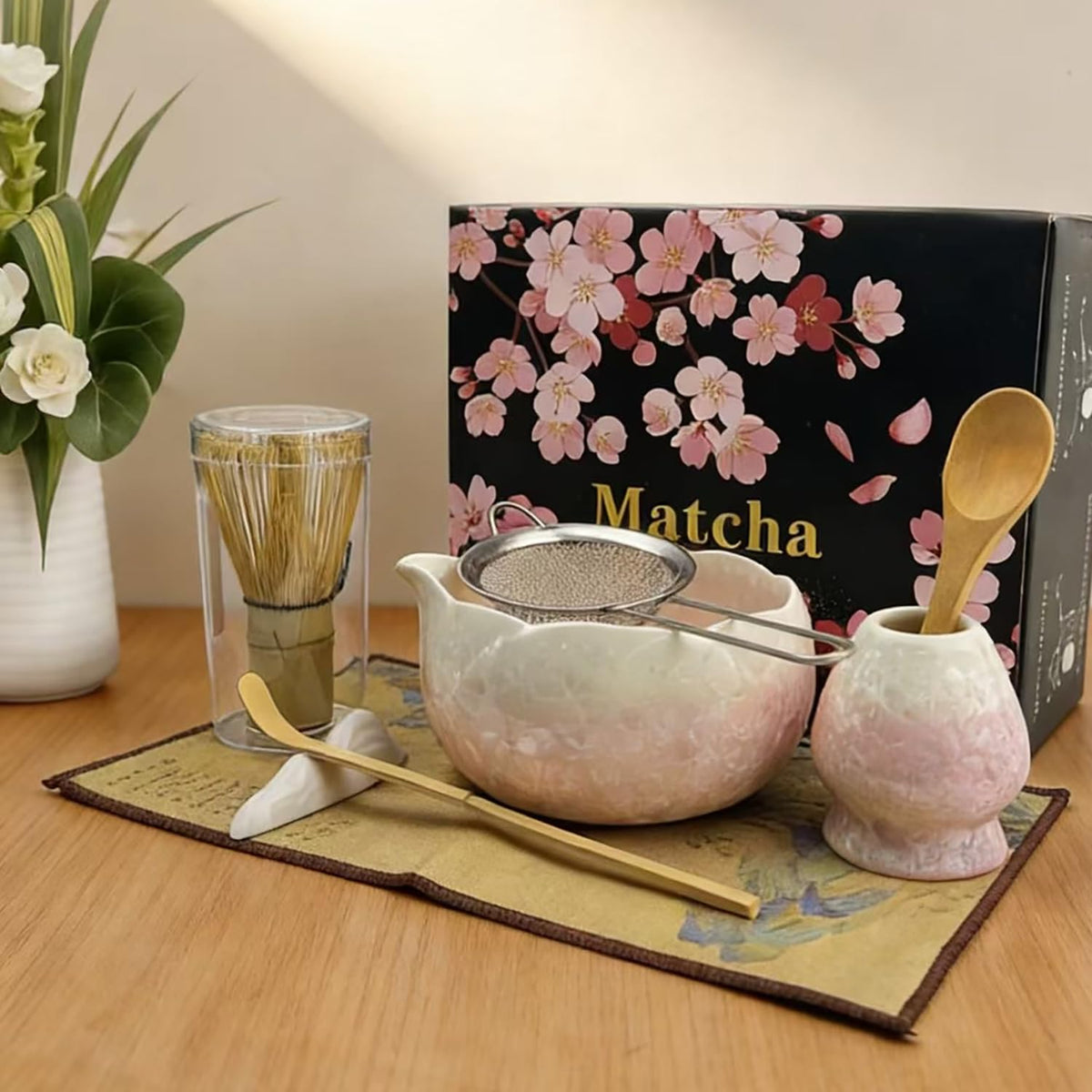 Matcha Whisk Set (Pink)