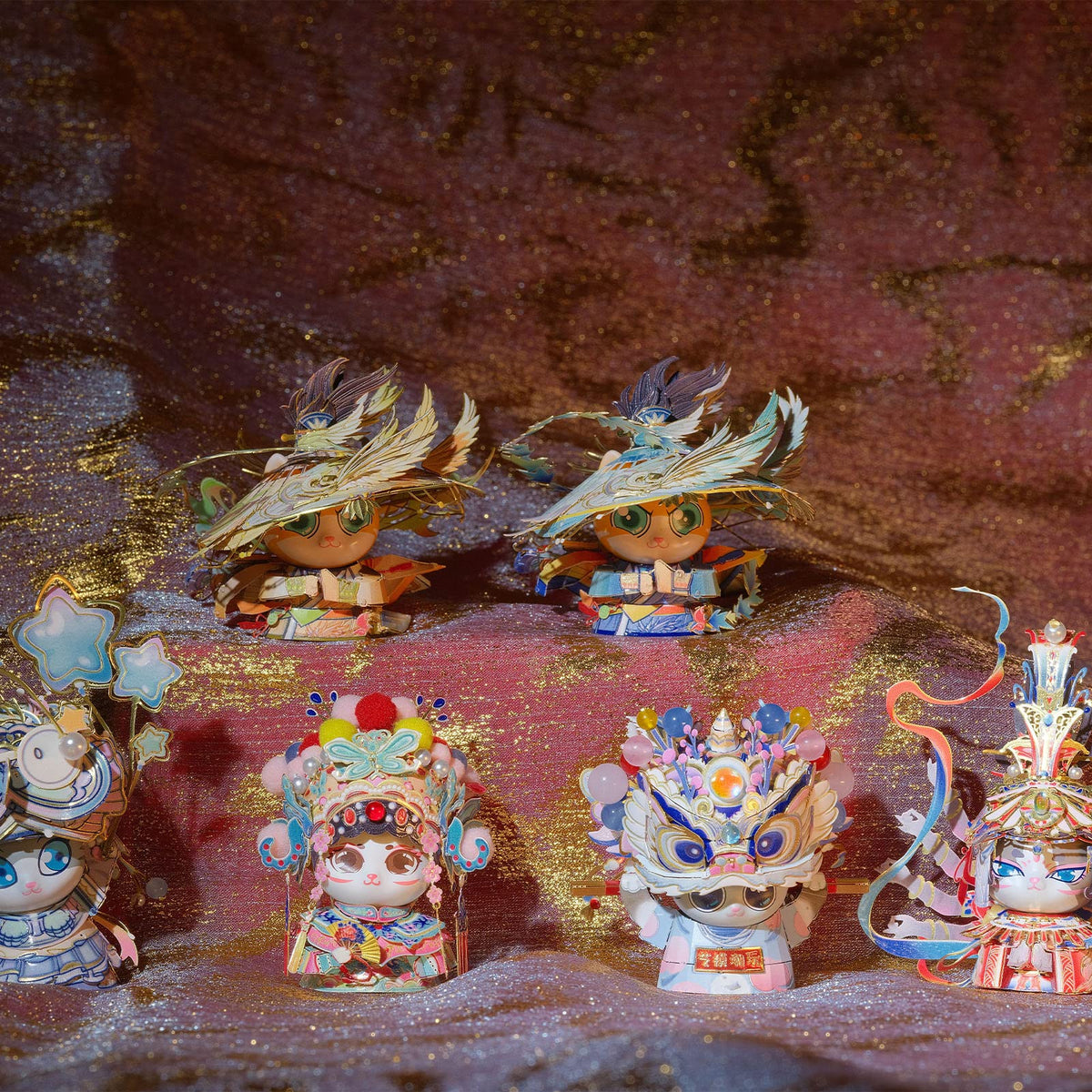 3D Metal Puzzles Assembling Buddhist Kwan Yin Statue Kitty Cat Figures (The flying Apsaras of the Dunhuang Caves)
