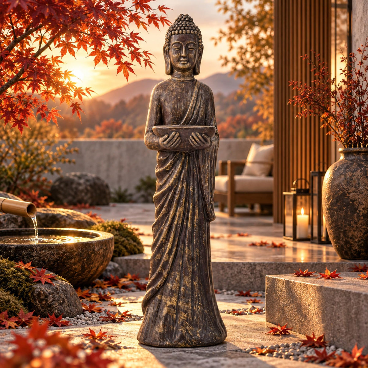 Buddha Statue Large (Antique Finish-42")