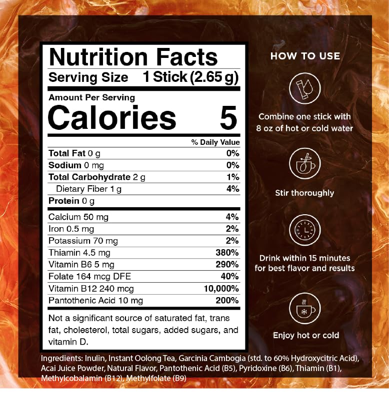 Slim Instant Tea Packets For Diet Support (24 Count (Pack of 1))
