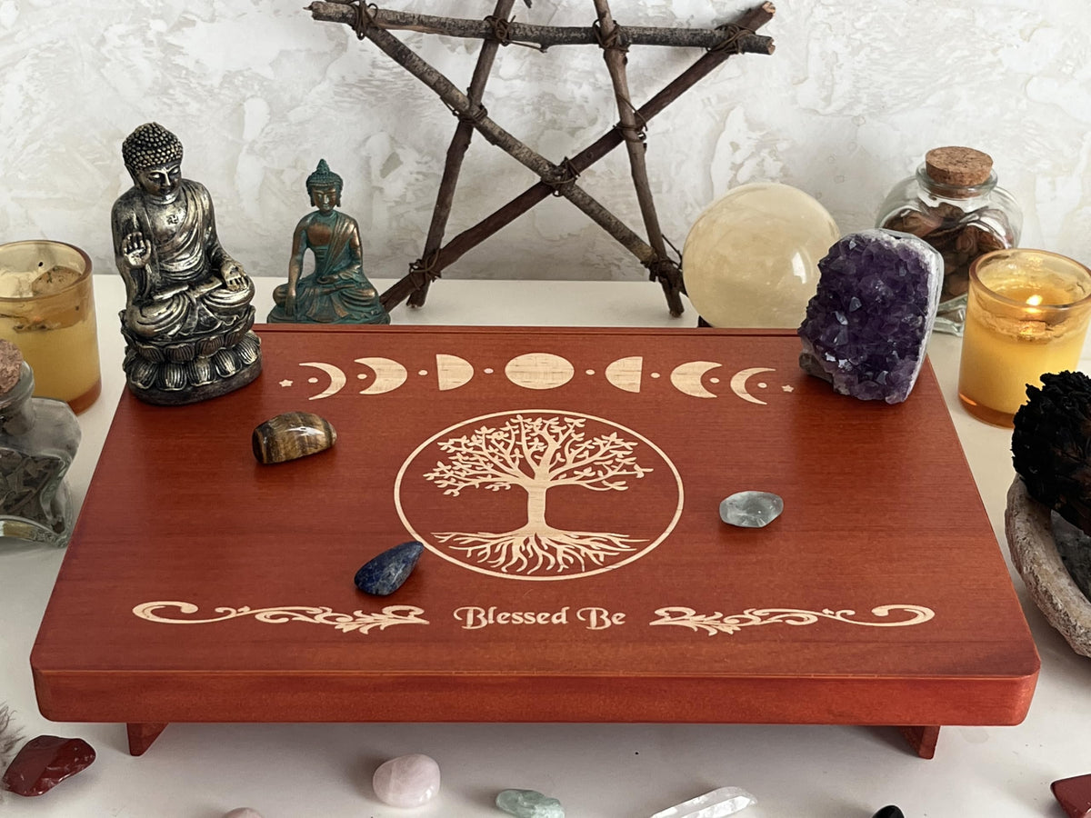 Altar Table Tarot Card Holder (The Tree of Life, Tarot Card Holder)