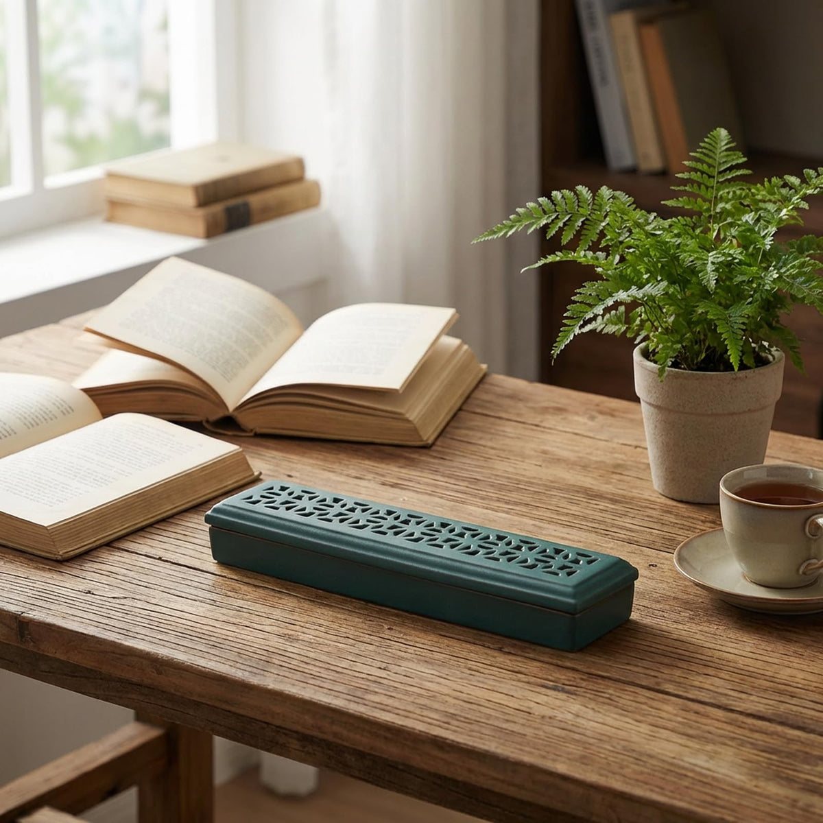 Incense Holder for Sticks (Lever Green)