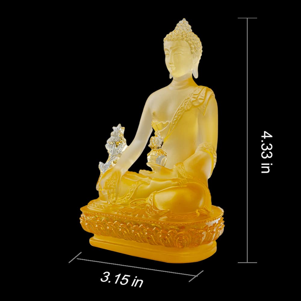 Tibetan Medicine Buddha Statue (Yellow)