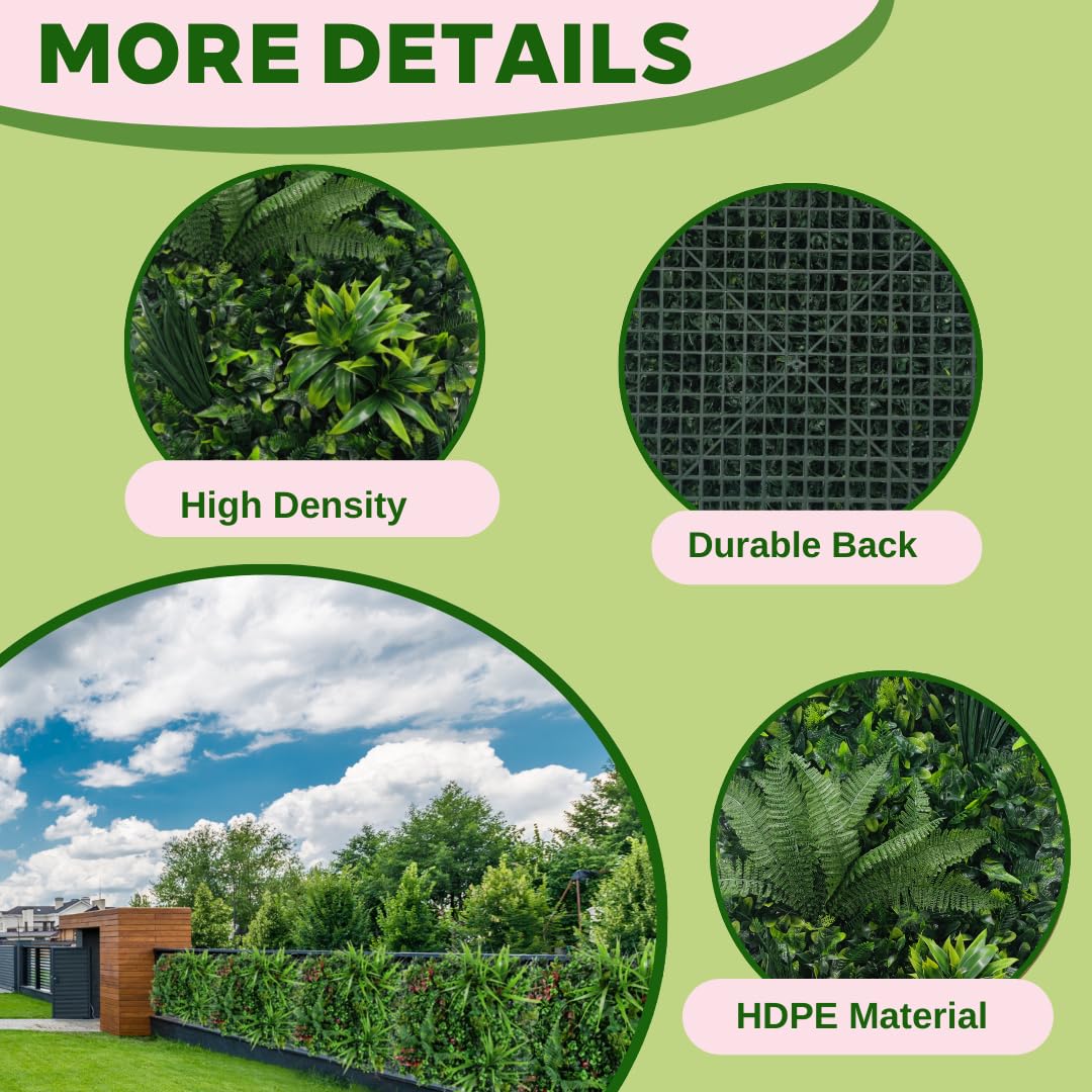 Faux Greenery Wall Panels (Petal Haven / 2 Packs)