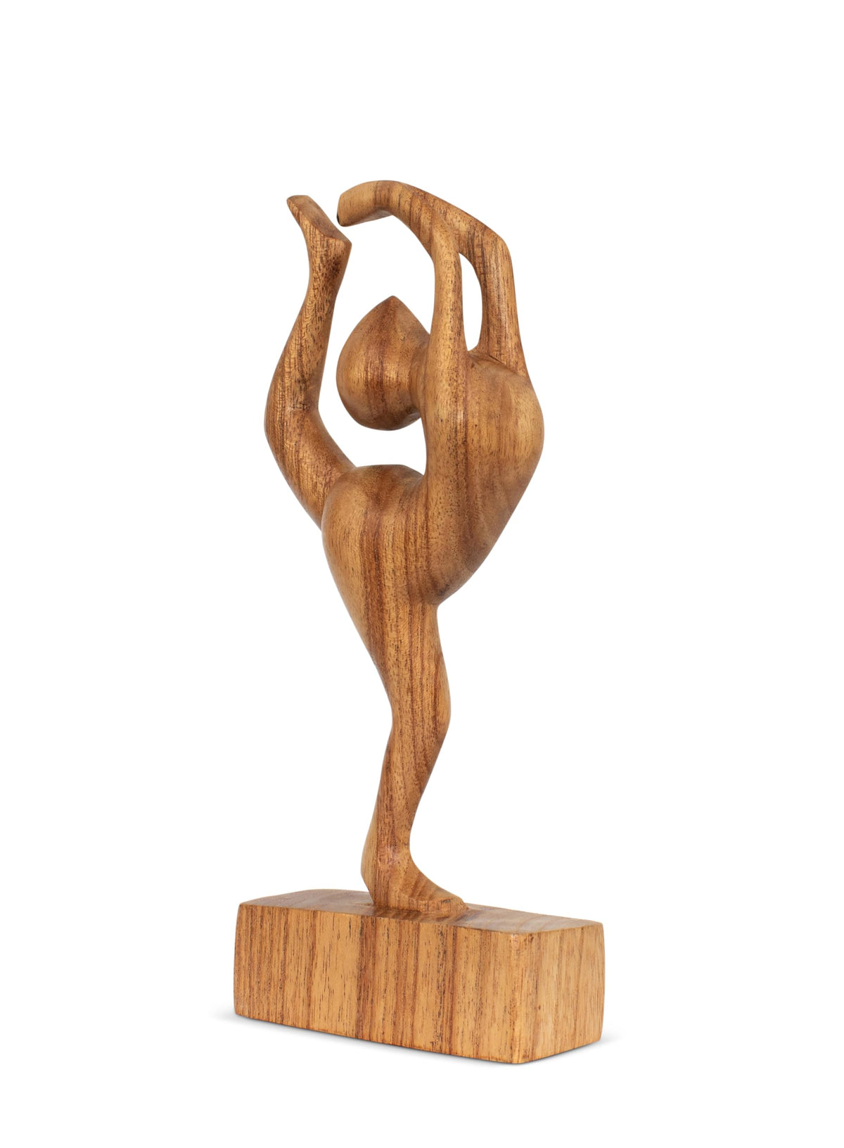 10" Wooden Handmade Abstract Sculpture Art Decorative Home Decor Handcrafted Figurine Accent Decoration Artwork Hand Carved (Dancer Pose)