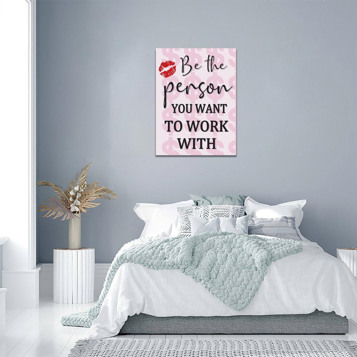 Office Inspirational Wall Art Motivational Success Pictures Wall Decor Inspiring Positive Quotes Canvas Painting Print Modern Artwork Decorations Framed for Home Bathroom Living Room Bedroom 12x16inch (12" x 16" / Office)