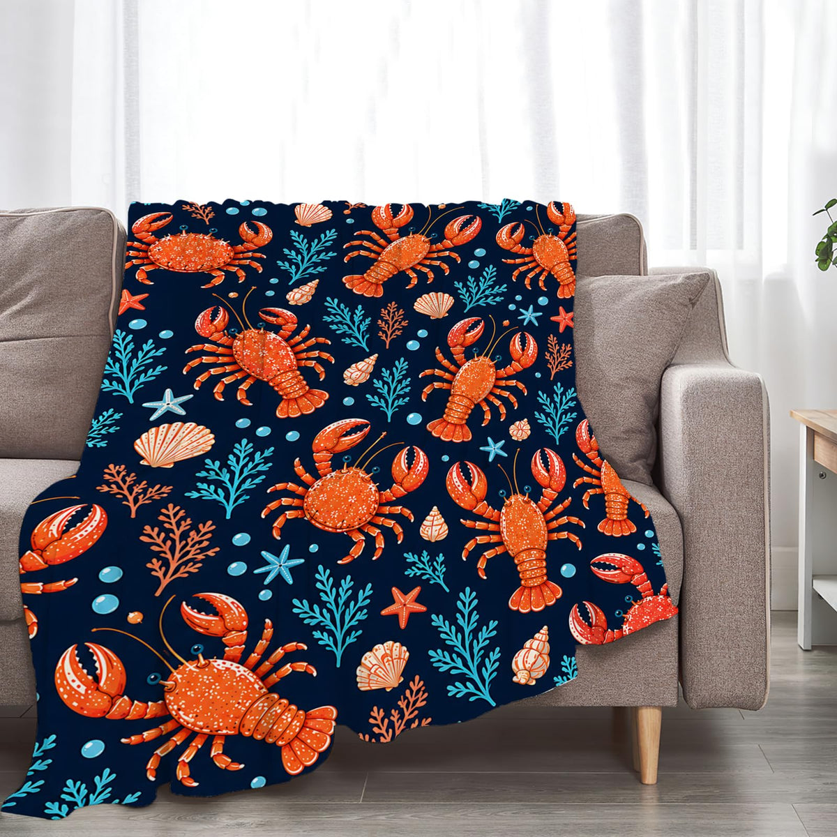Lobster Blanket (60"x80" / Lobster)