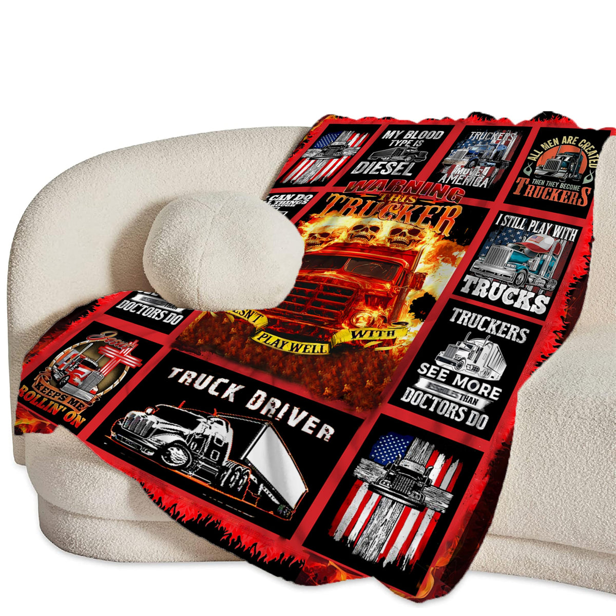 Truck Throw Blanket (40"x50" / Trucker)