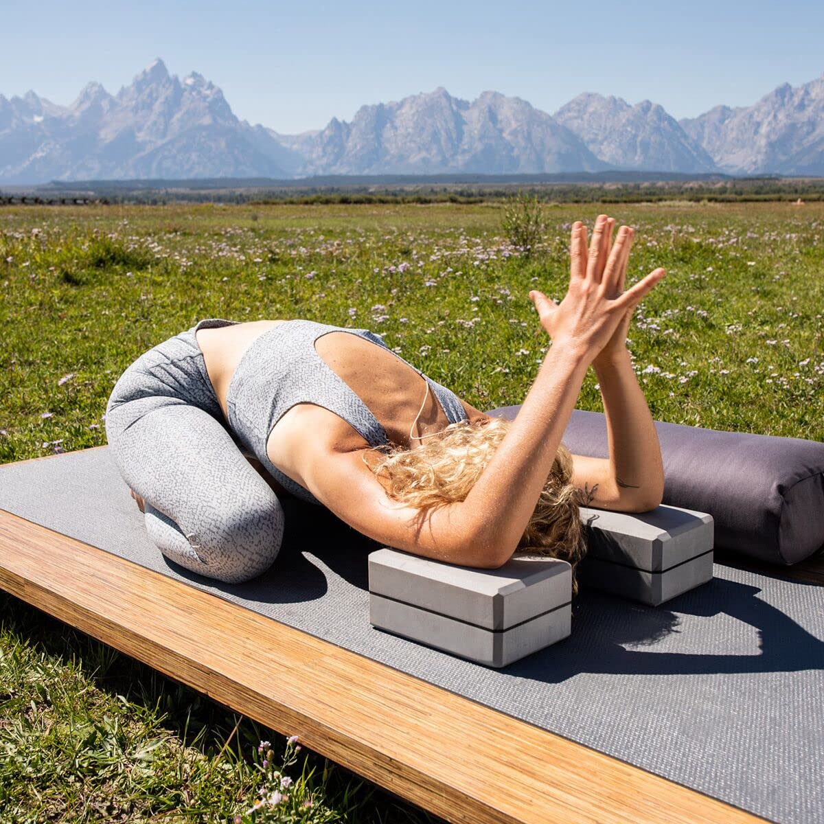4" Foam Yoga Block (Gray)
