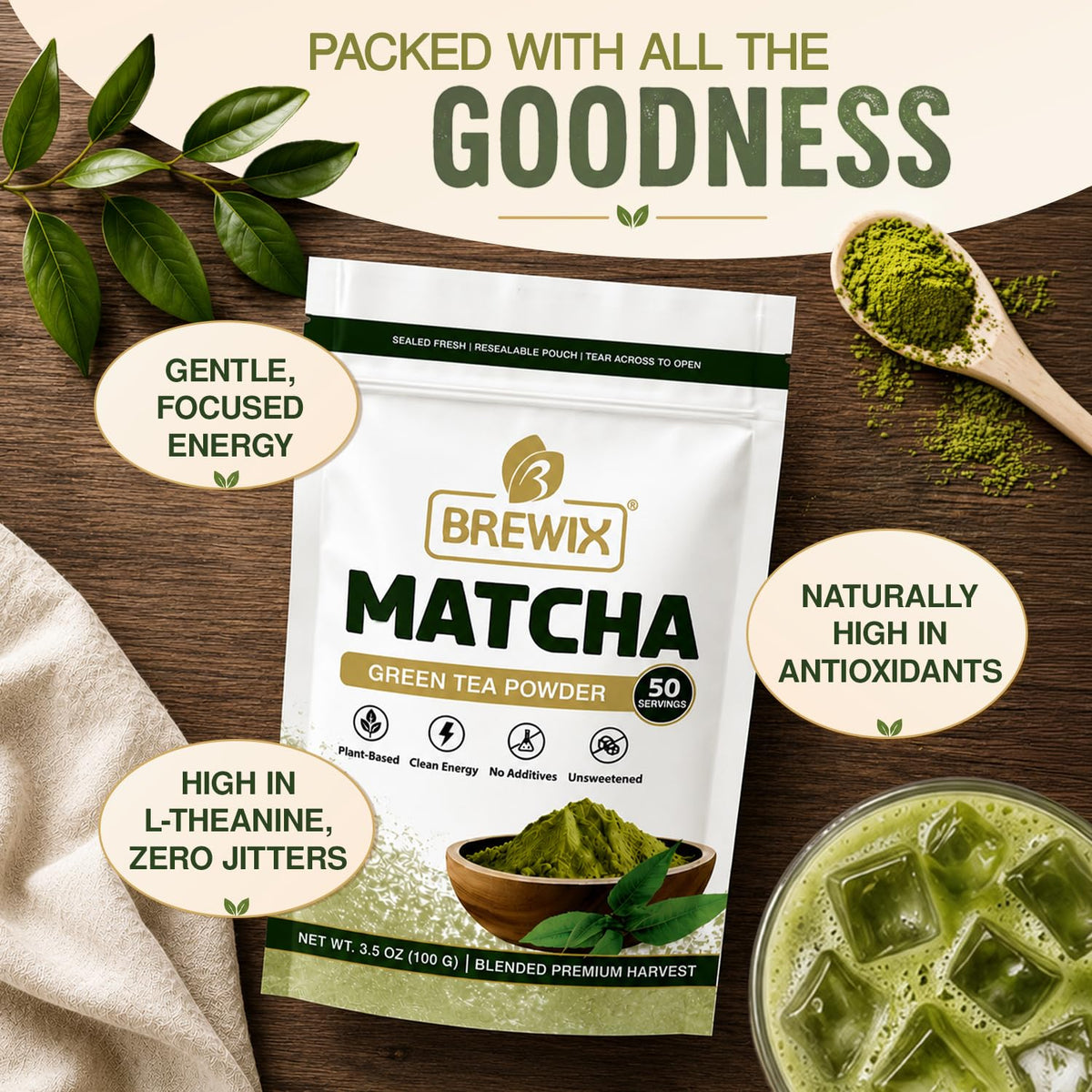 Matcha Green Tea Powder (3.53 Ounce (Pack of 1))
