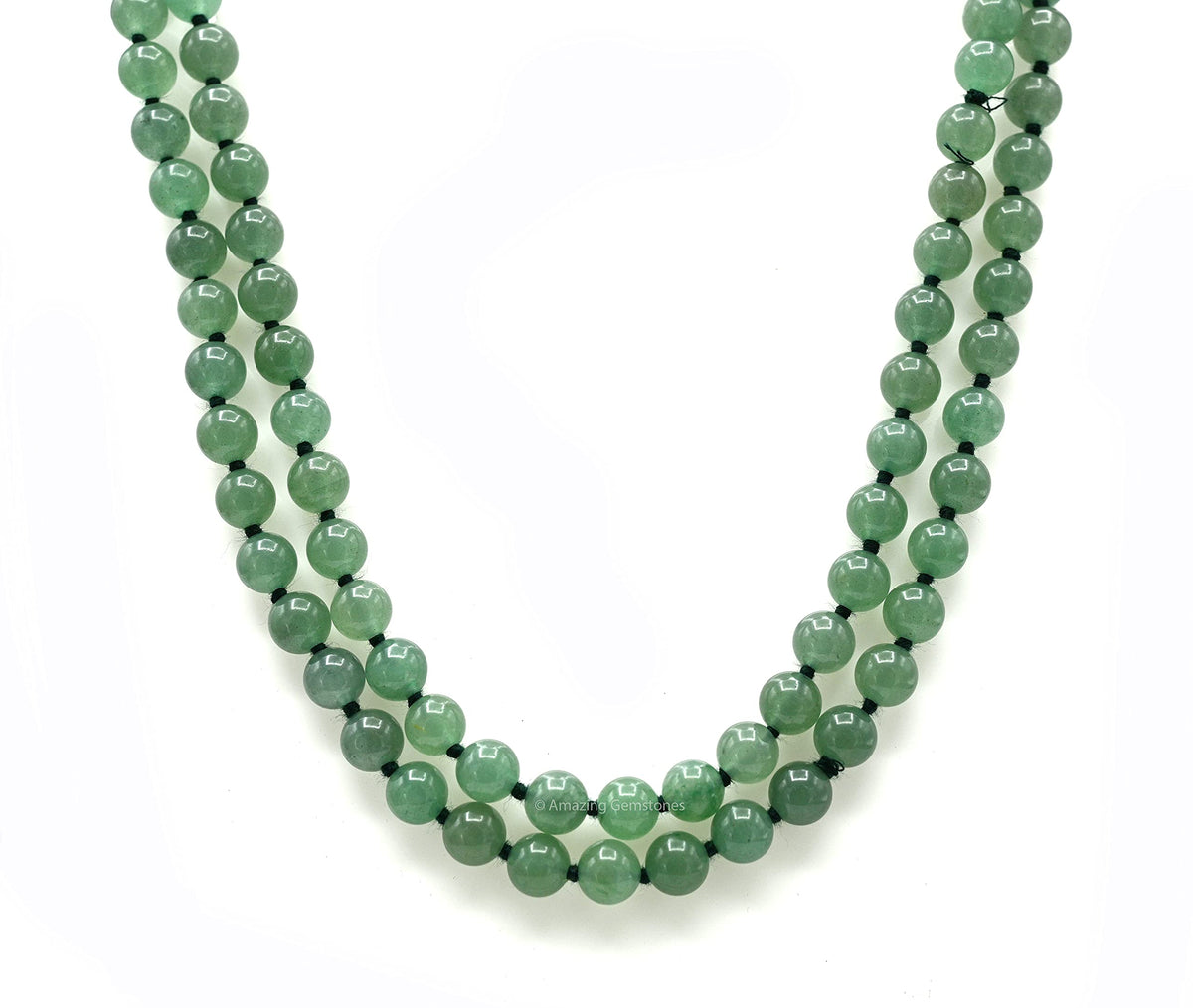 Green Aventurine Buddhist Prayer Beads Japa Mala with 108 Meditation Beads (Hand Knotted / Green Aventurine)