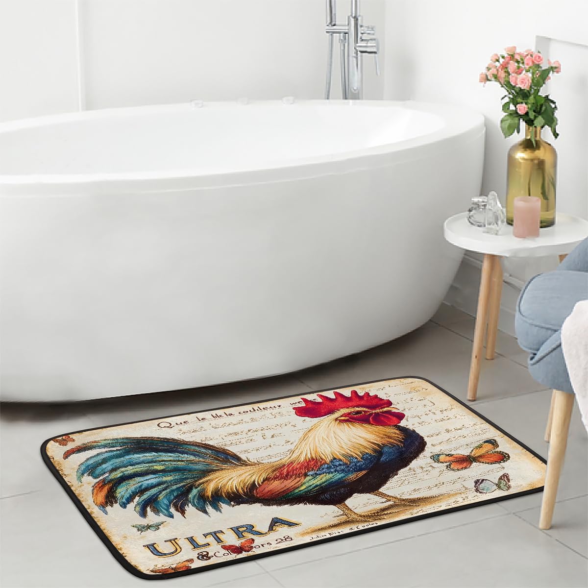 Rooster Kitchen Rugs Kitchen Mats Non Slip Floor Mat (Color 30)