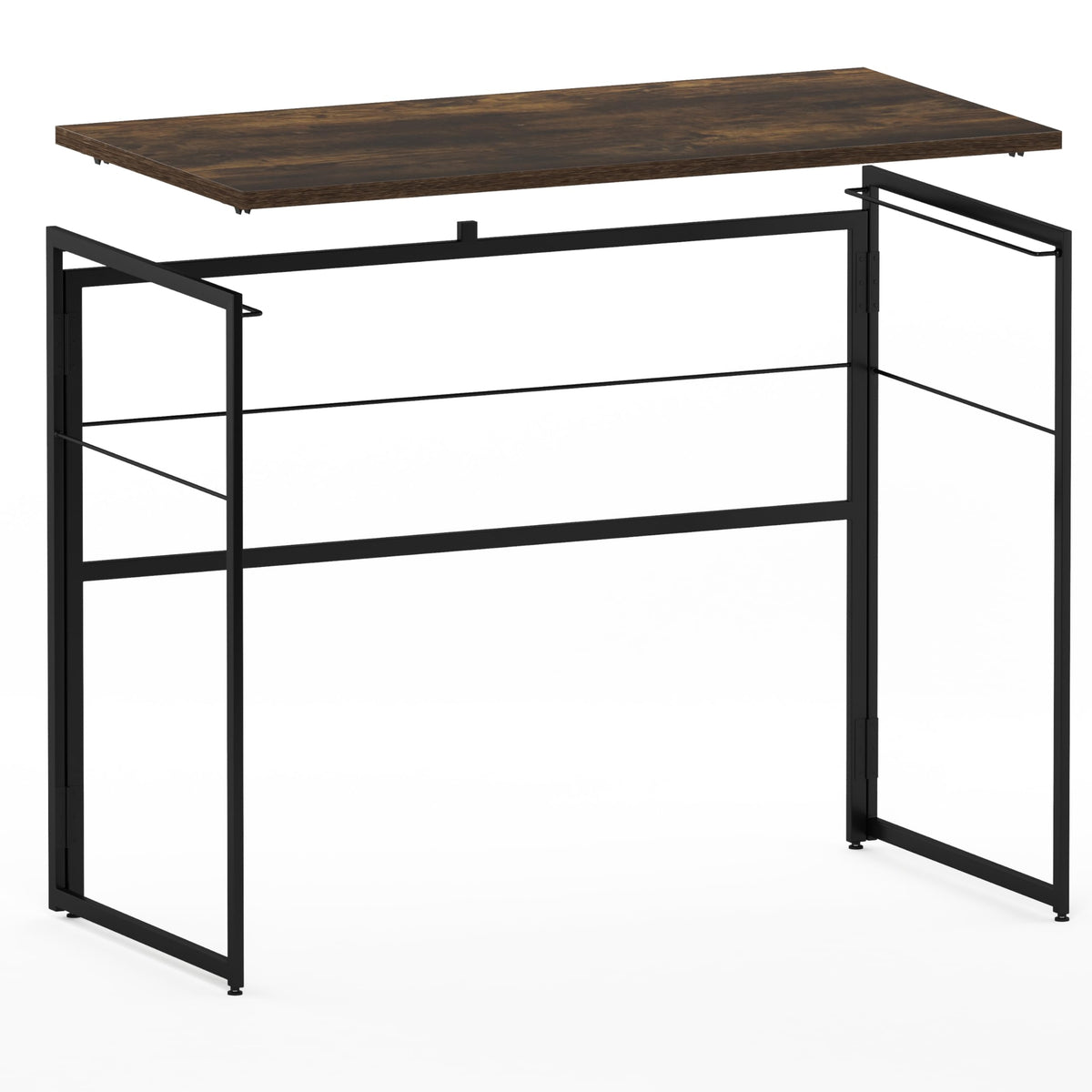 Riau No Tool No Assembly (Rustic Oak/Black / 39 inches)