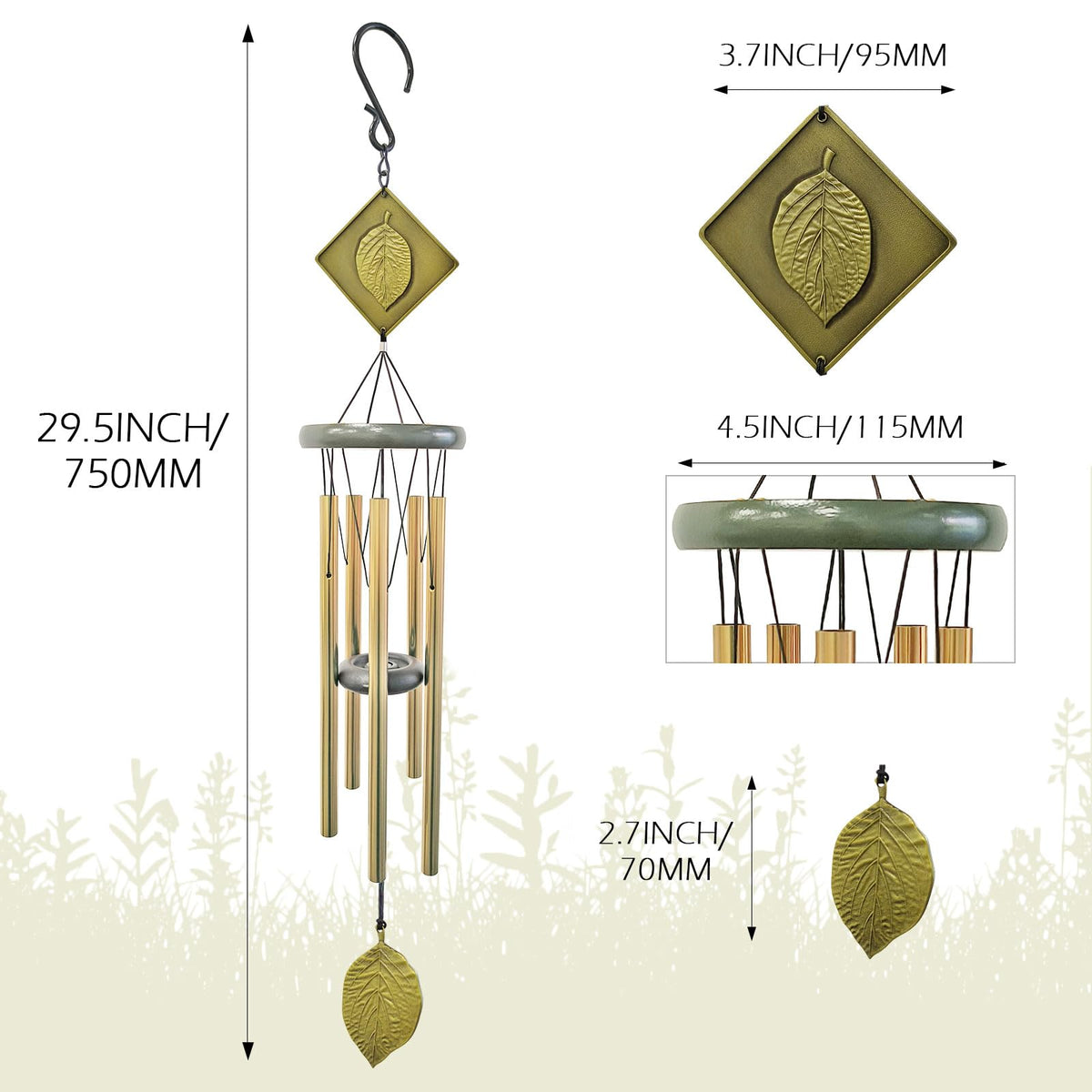 Wind Chimes for Outside (32inch)