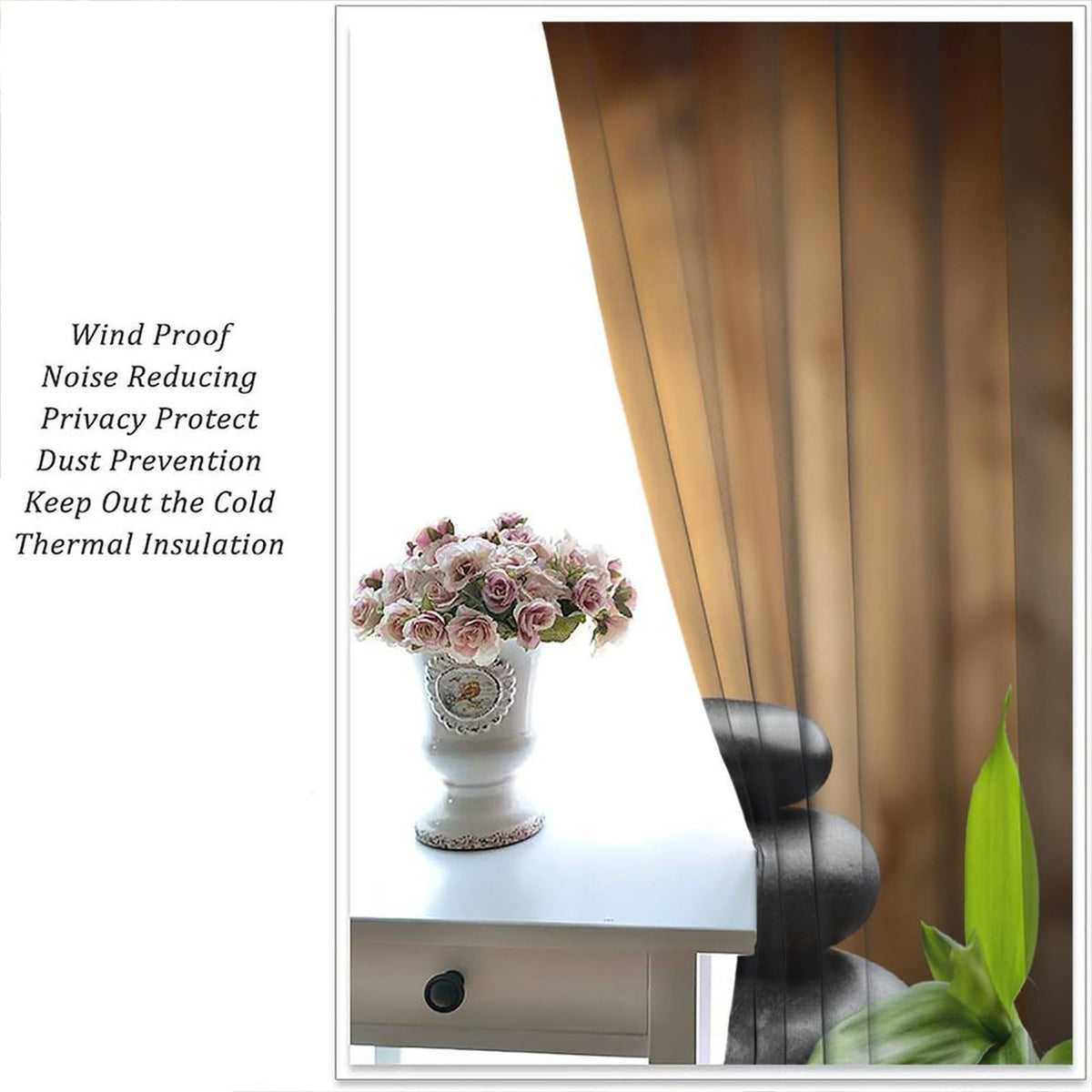 Zen Spa Blackout Curtains (42"W x 84"L (Pack of 2) / Zen-15)