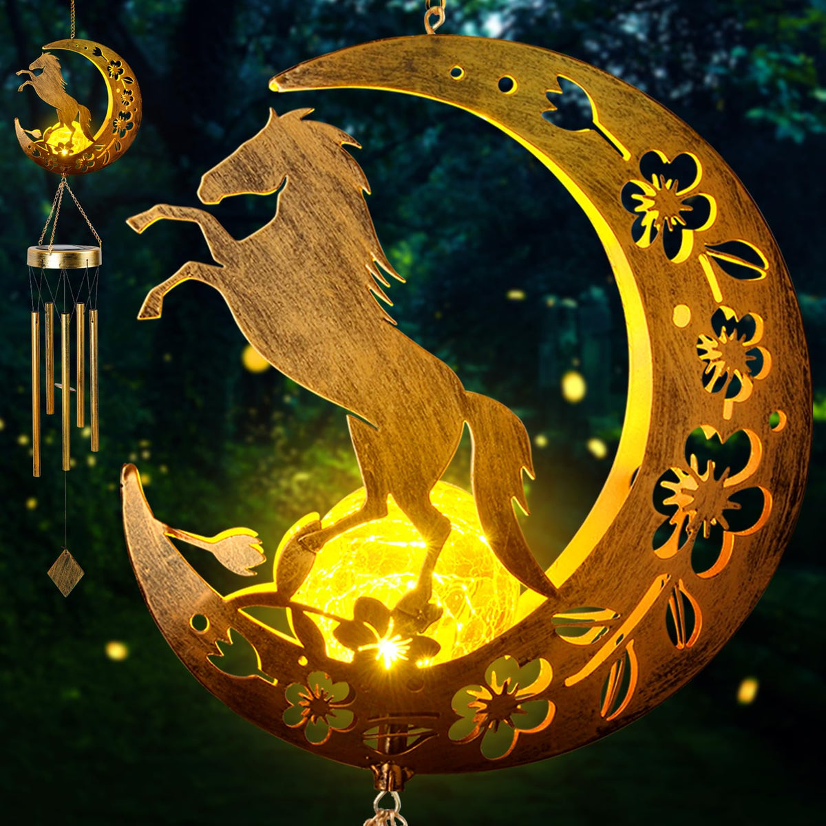 Moon Horse Wind Chime Decorative Gift