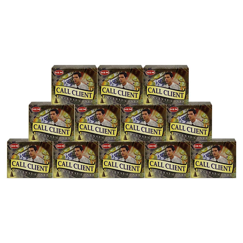 Incense Cone Holder Bundle with Hem Call Clients Incense Cones (Call Client)