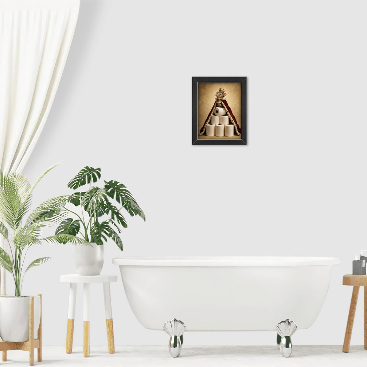 Mouse Bathroom Decor Wall Art (Framed Bathroom Art 920 / 16"L x 12"W)