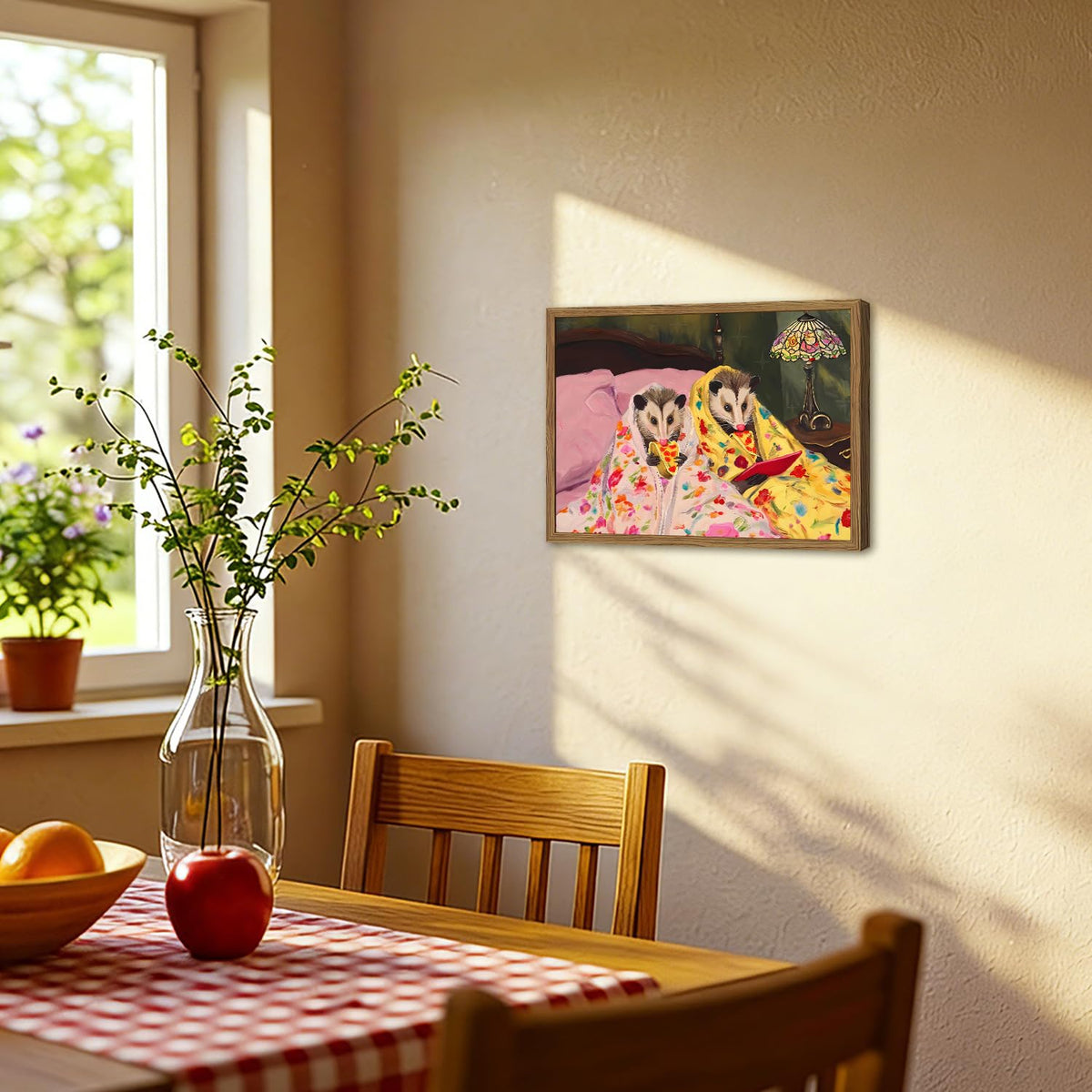 Funny Opossum Wall Art (Animal-M / 24"L x 16"W)
