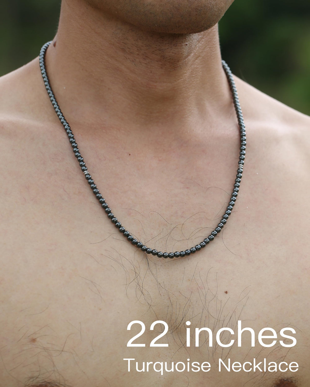 Necklaces for Men (22 inches / Hematite)
