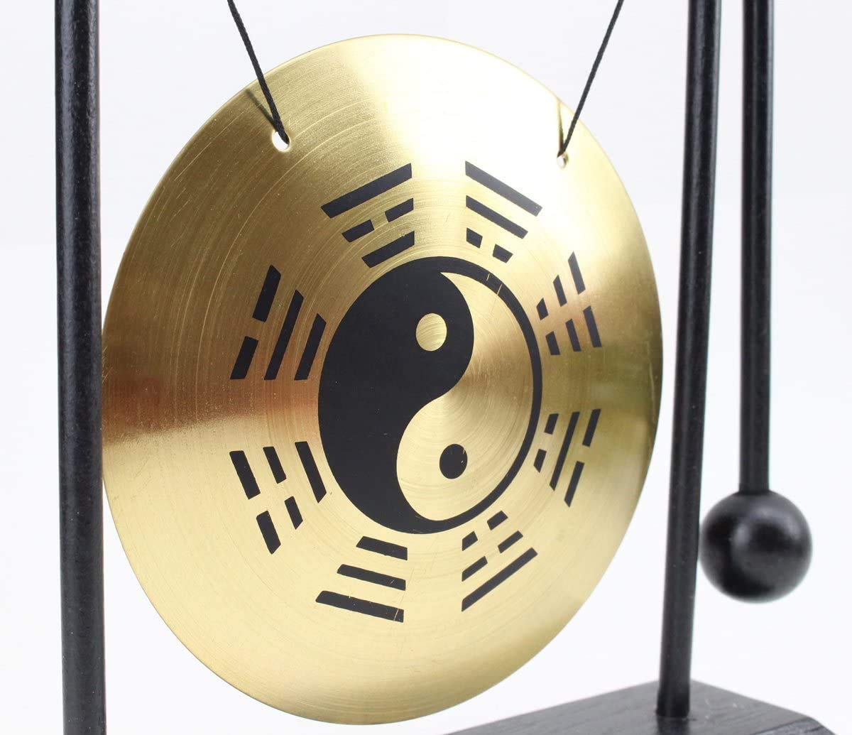 Brass Feng Shui Desktop Table Gong Meditation Desk Bell