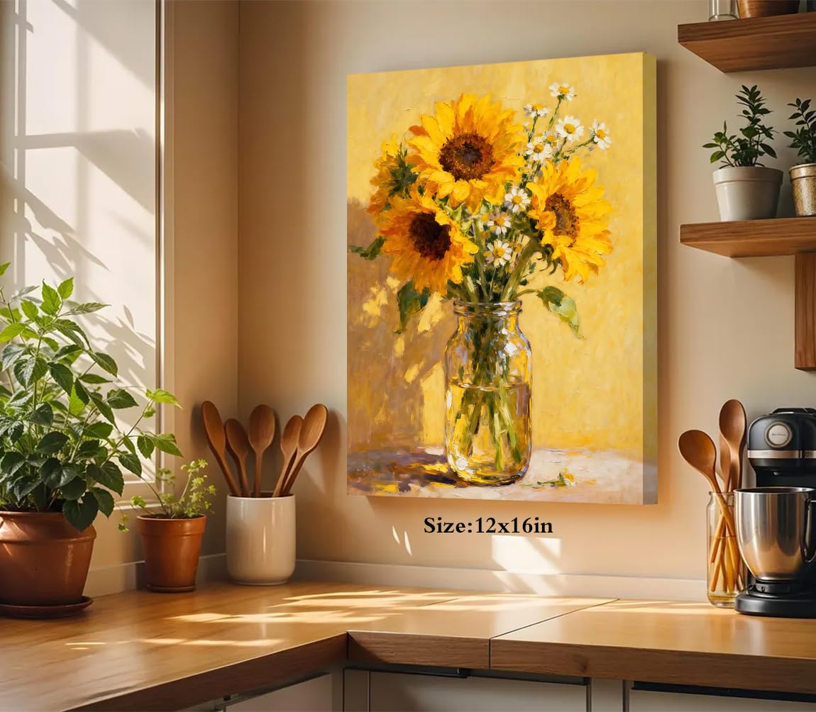 Yellow Sunflower Canvas Wall Art (Yellow Sunflower Canvas Wall Art)